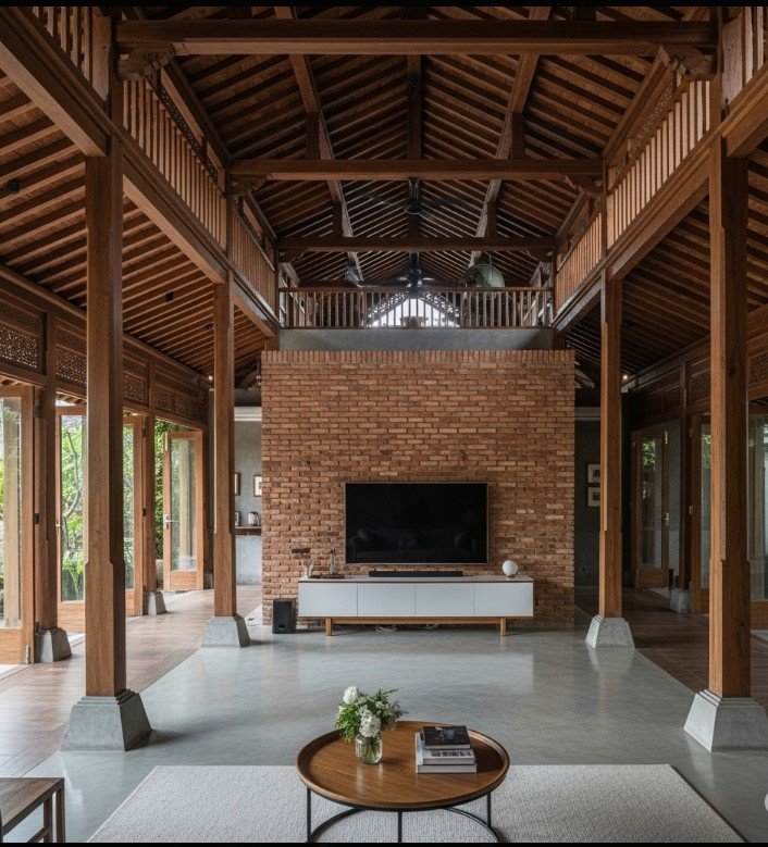 Menggabungkan Desain Joglo dan Industrial