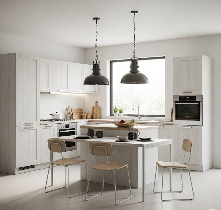 Desain Interior Rumah Minimalis 2 Lanta Dapur dan Ruang Makan