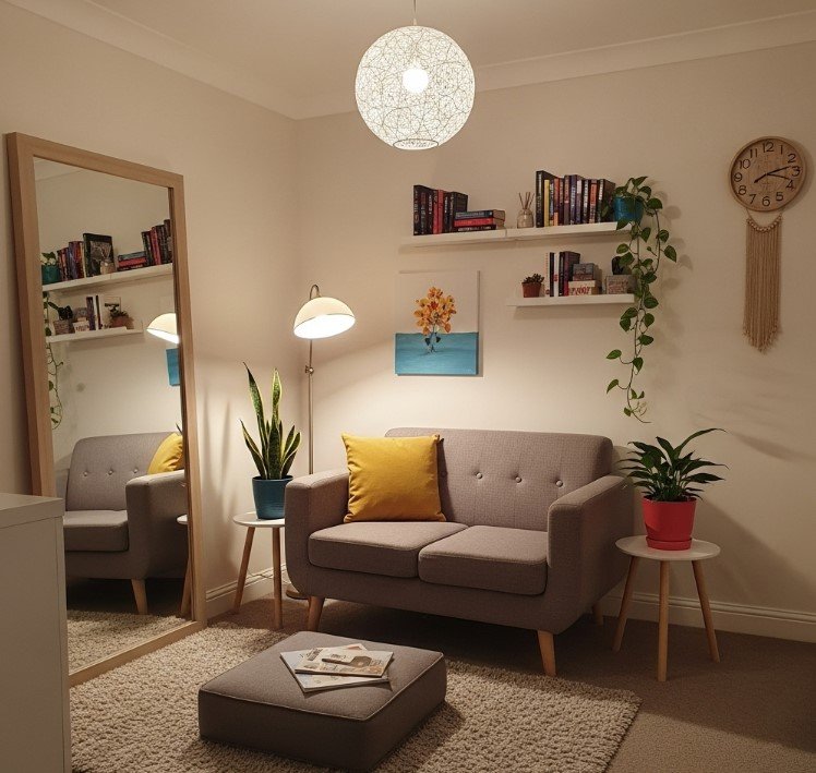 Desain Ruang Tamu Rumah Subsidi